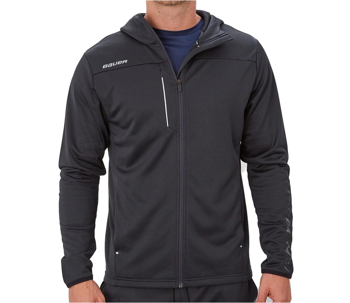 BAUER PILE 1/4 ZIP TOP VAPOR - NERO - SR